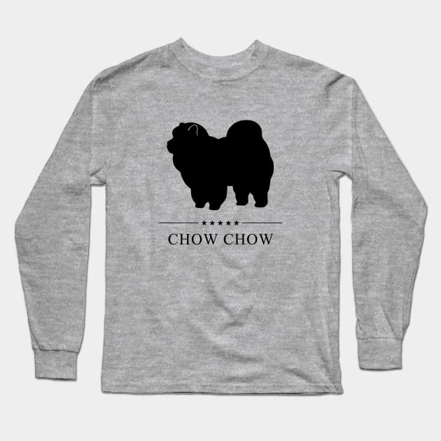 Chow Chow Black Silhouette Long Sleeve T-Shirt by millersye